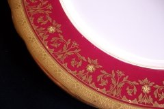 AYNSLEY KENILWORTH RED #7023- DINNER PLATE   .....   https://www.jaapiesfinecAVhinastore.com