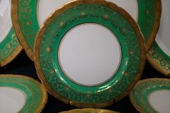 AYNSLEY KENILWORTH GREEN- BREAD & BUTTER PLATE  6  1/8"    .....   http://jaapiesfinechinastore.com