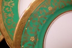 AYNSLEY KENILWORTH GREEN- BREAD & BUTTER PLATE  6  1/8"    .....   http://jaapiesfinechinastore.com