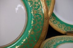 AYNSLEY KENILWORTH GREEN- BREAD & BUTTER PLATE  6  1/8"    .....   http://jaapiesfinechinastore.com