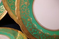 AYNSLEY KENILWORTH GREEN- BREAD & BUTTER PLATE  6  1/8"    .....   http://jaapiesfinechinastore.com