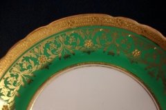 AYNSLEY KENILWORTH GREEN- BREAD & BUTTER PLATE  6  1/8"    .....   http://jaapiesfinechinastore.com
