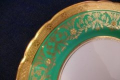AYNSLEY KENILWORTH GREEN- BREAD & BUTTER PLATE  6  1/8"    .....   http://jaapiesfinechinastore.com