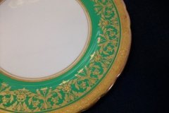 AYNSLEY KENILWORTH GREEN- BREAD & BUTTER PLATE  6  1/8"    .....   http://jaapiesfinechinastore.com