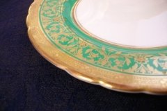 AYNSLEY KENILWORTH GREEN- BREAD & BUTTER PLATE  6  1/8"    .....   http://jaapiesfinechinastore.com