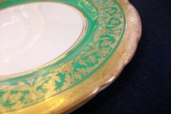 AYNSLEY KENILWORTH GREEN- BREAD & BUTTER PLATE  6  1/8"    .....   http://jaapiesfinechinastore.com