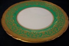 AYNSLEY KENILWORTH GREEN- BREAD & BUTTER PLATE  6  1/8"    .....   http://jaapiesfinechinastore.com