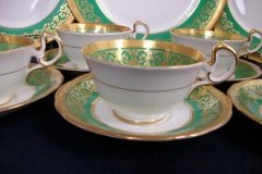 AYNSLEY KENILWORTH GREEN- CUP & SAUCER    .....   http://jaapiesfinechinastore.com