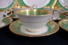 AYNSLEY KENILWORTH GREEN- CUP & SAUCER    .....   http://jaapiesfinechinastore.com