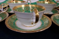 AYNSLEY KENILWORTH GREEN- CUP & SAUCER    .....   http://jaapiesfinechinastore.com