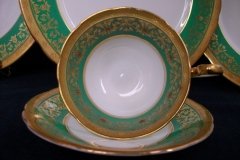AYNSLEY KENILWORTH GREEN- CUP & SAUCER    .....   http://jaapiesfinechinastore.com