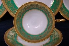 AYNSLEY KENILWORTH GREEN- CUP & SAUCER    .....   http://jaapiesfinechinastore.com