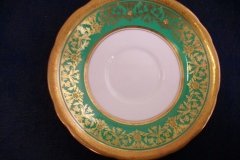AYNSLEY KENILWORTH GREEN- CUP & SAUCER    .....   http://jaapiesfinechinastore.com