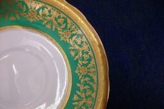 AYNSLEY KENILWORTH GREEN- CUP & SAUCER    .....   http://jaapiesfinechinastore.com