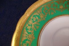 AYNSLEY KENILWORTH GREEN- CUP & SAUCER    .....   http://jaapiesfinechinastore.com
