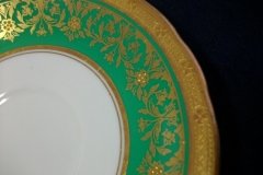 AYNSLEY KENILWORTH GREEN- CUP & SAUCER    .....   http://jaapiesfinechinastore.com