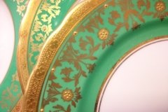AYNSLEY KENILWORTH GREEN- DESSERT PIE PLATE  7  1/8"    .....   http://jaapiesfinechinastore.com