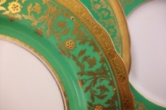 AYNSLEY KENILWORTH GREEN- DESSERT PIE PLATE  7  1/8"    .....   http://jaapiesfinechinastore.com