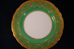 AYNSLEY KENILWORTH GREEN- DESSERT PIE PLATE  7  1/8"    .....   http://jaapiesfinechinastore.com