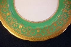 AYNSLEY KENILWORTH GREEN- DESSERT PIE PLATE  7  1/8"    .....   http://jaapiesfinechinastore.com