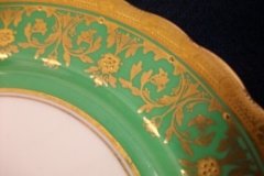 AYNSLEY KENILWORTH GREEN- DESSERT PIE PLATE  7  1/8"    .....   http://jaapiesfinechinastore.com