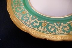 AYNSLEY KENILWORTH GREEN- DESSERT PIE PLATE  7  1/8"    .....   http://jaapiesfinechinastore.com