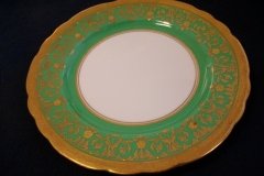 AYNSLEY KENILWORTH GREEN- DESSERT PIE PLATE  7  1/8"    .....   http://jaapiesfinechinastore.com