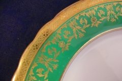 AYNSLEY KENILWORTH GREEN- DINNER PLATE  ..... http://jaapiesfinechinastore.com