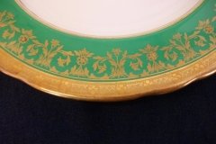 AYNSLEY KENILWORTH GREEN- DINNER PLATE  ..... http://jaapiesfinechinastore.com
