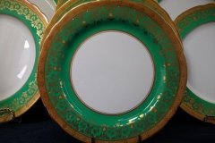 AYNSLEY KENILWORTH GREEN- SALAD PLATE  8 1/8"     .....   http://jaapiesfinechinastore.com