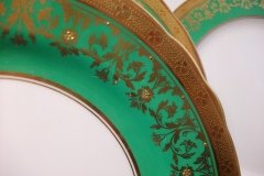 AYNSLEY KENILWORTH GREEN- SALAD PLATE  8 1/8"     .....   http://jaapiesfinechinastore.com