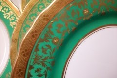 AYNSLEY KENILWORTH GREEN- SALAD PLATE  8 1/8"     .....   http://jaapiesfinechinastore.com