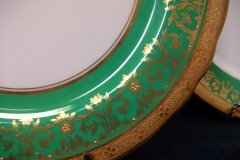 AYNSLEY KENILWORTH GREEN- SALAD PLATE  8 1/8"     .....   http://jaapiesfinechinastore.com