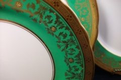 AYNSLEY KENILWORTH GREEN- SALAD PLATE  8 1/8"     .....   http://jaapiesfinechinastore.com