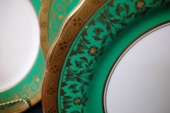 AYNSLEY KENILWORTH GREEN- SALAD PLATE  8 1/8"     .....   http://jaapiesfinechinastore.com