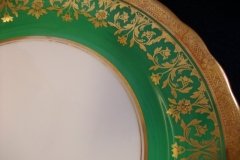 AYNSLEY KENILWORTH GREEN- SALAD PLATE  8 1/8"     .....   http://jaapiesfinechinastore.com