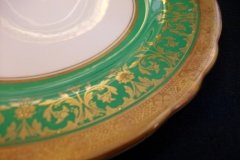 AYNSLEY KENILWORTH GREEN- SALAD PLATE  8 1/8"     .....   http://jaapiesfinechinastore.com