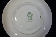 AYNSLEY KENILWORTH GREEN- SOUP BOWL & SAUCER    .....   http://jaapiesfinechinastore.com