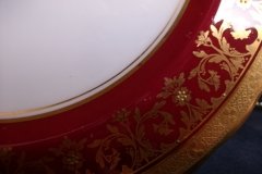 AYNSLEY KENILWORTH RED #7023- LUNCH PLATE   .....   https://www.jaapiesfinecAVhinastore.com
