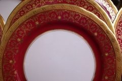 AYNSLEY KENILWORTH RED #7023- SALAD PLATE   .....   https://www.jaapiesfinecAVhinastore.com