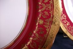 AYNSLEY KENILWORTH RED #7023- SALAD PLATE   .....   https://www.jaapiesfinecAVhinastore.com