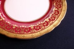 AYNSLEY KENILWORTH RED #7023- SALAD PLATE   .....   https://www.jaapiesfinecAVhinastore.com