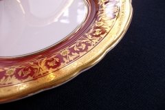AYNSLEY KENILWORTH RED #7023- SALAD PLATE   .....   https://www.jaapiesfinecAVhinastore.com