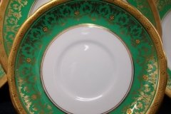 AYNSLEY KENILWORTH GREEN- SAUCER FOR SOUP BOWL    .....   http://jaapiesfinechinastore.com