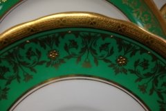 AYNSLEY KENILWORTH GREEN- SAUCER FOR SOUP BOWL    .....   http://jaapiesfinechinastore.com