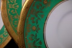 AYNSLEY KENILWORTH GREEN- SAUCER FOR SOUP BOWL    .....   http://jaapiesfinechinastore.com