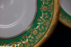 AYNSLEY KENILWORTH GREEN- SAUCER FOR SOUP BOWL    .....   http://jaapiesfinechinastore.com