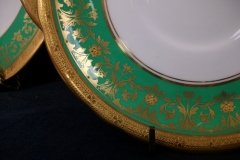 AYNSLEY KENILWORTH GREEN- SAUCER FOR SOUP BOWL    .....   http://jaapiesfinechinastore.com