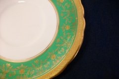 AYNSLEY KENILWORTH GREEN- SAUCER FOR SOUP BOWL    .....   http://jaapiesfinechinastore.com