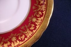 AYNSLEY KENILWORTH RED #7023- SOUP  CUP & SAUCER   .....   http://jaapiesfinechinastore.com